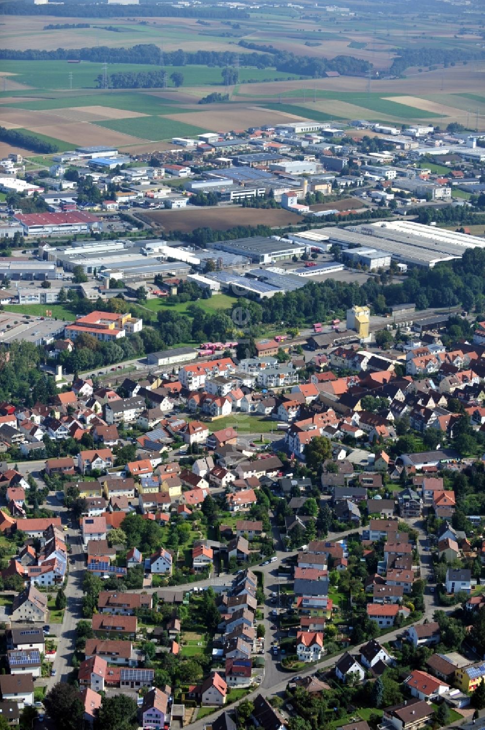 Leingarten aus der Vogelperspektive: Leingarten im Bundesland Baden-Württemberg