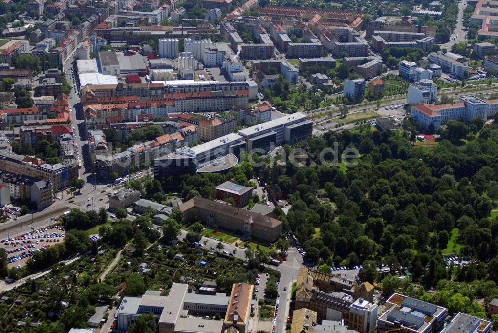 Luftbild Leipzig - Leipzig 13.06.2006 Blick auf das Wohnhaus der IKV GMBH an der Volkmarstraße in Leipzig.