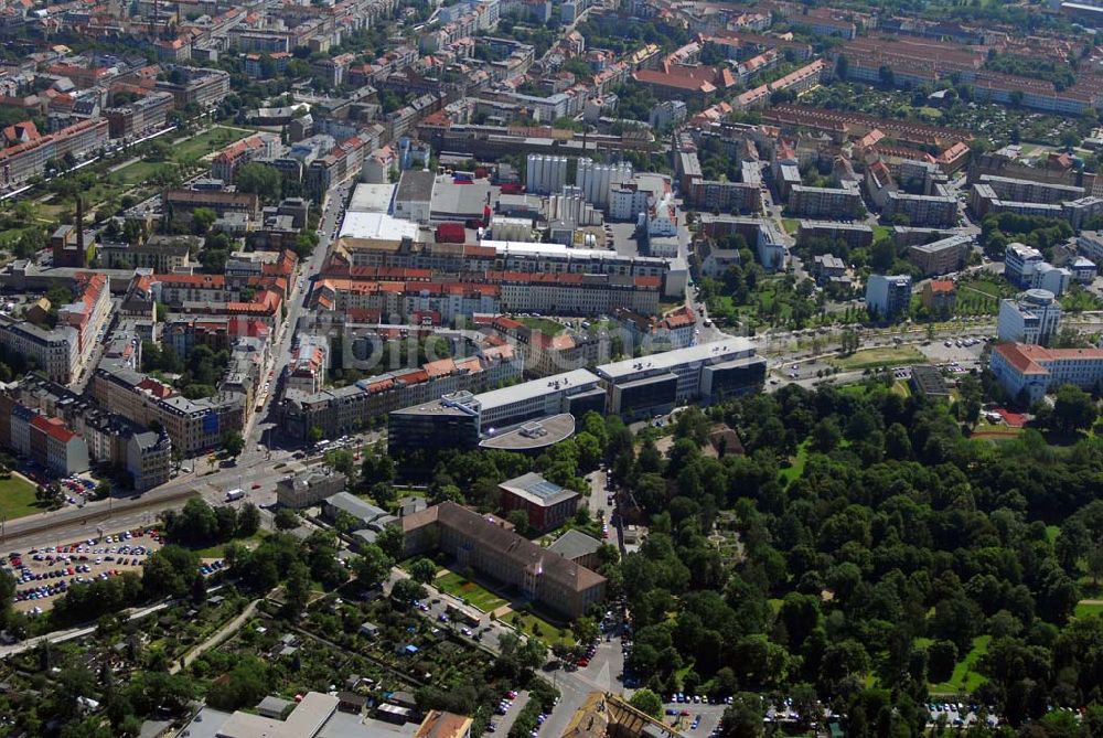 Luftbild Leipzig - Leipzig 13.06.2006 Blick auf das Wohnhaus der IKV GMBH an der Volkmarstraße in Leipzig.