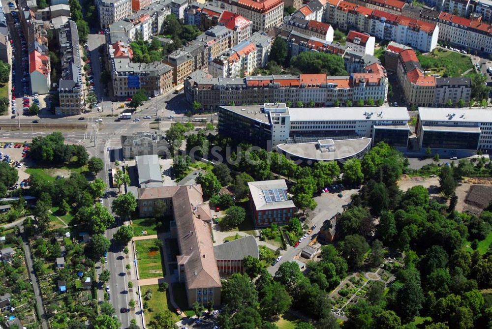 Leipzig von oben - Leipzig 13.06.2006 Blick auf das Wohnhaus der IKV GMBH an der Volkmarstraße in Leipzig.