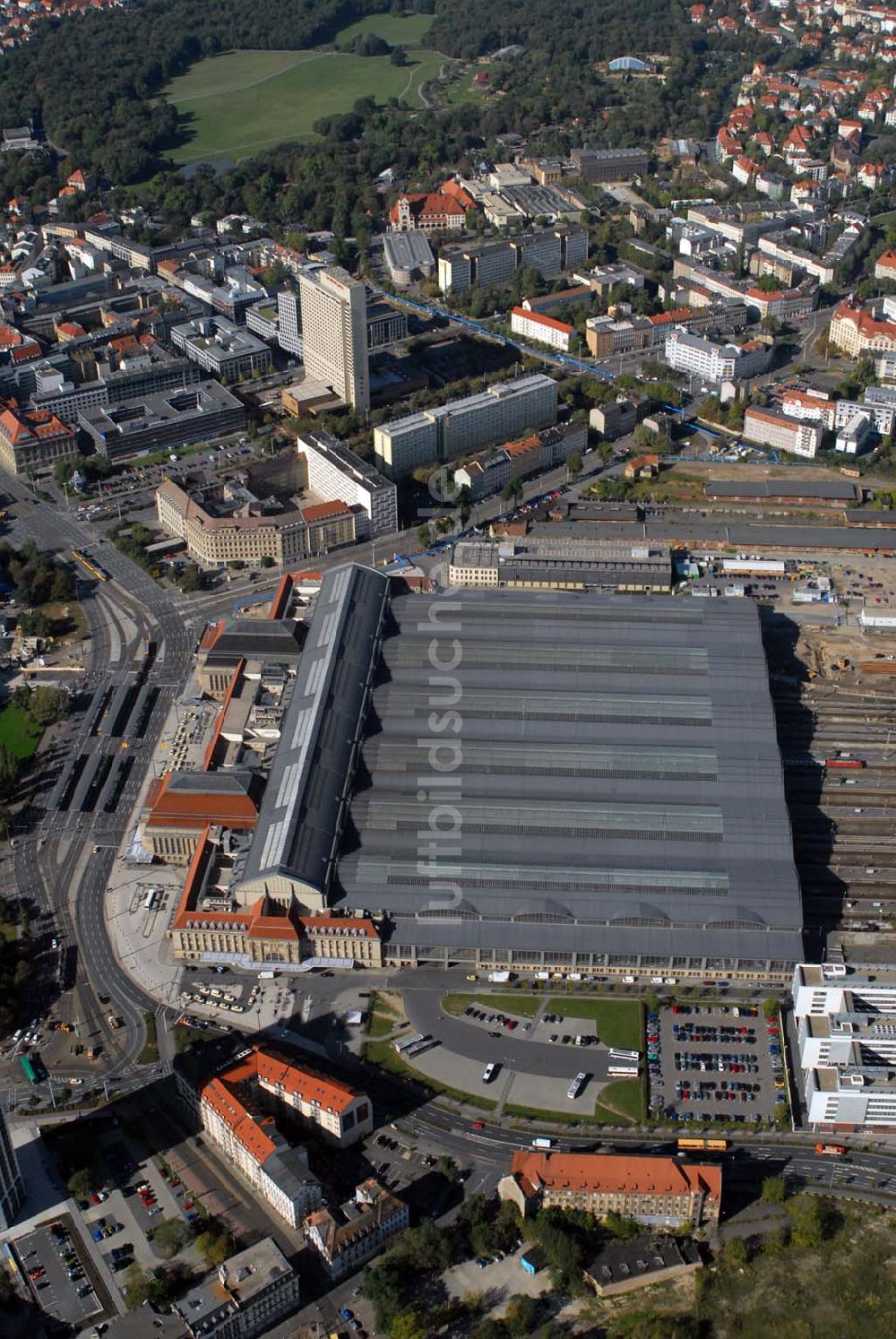 Luftbild Leipzig - Leipzig Hauptbahnhof