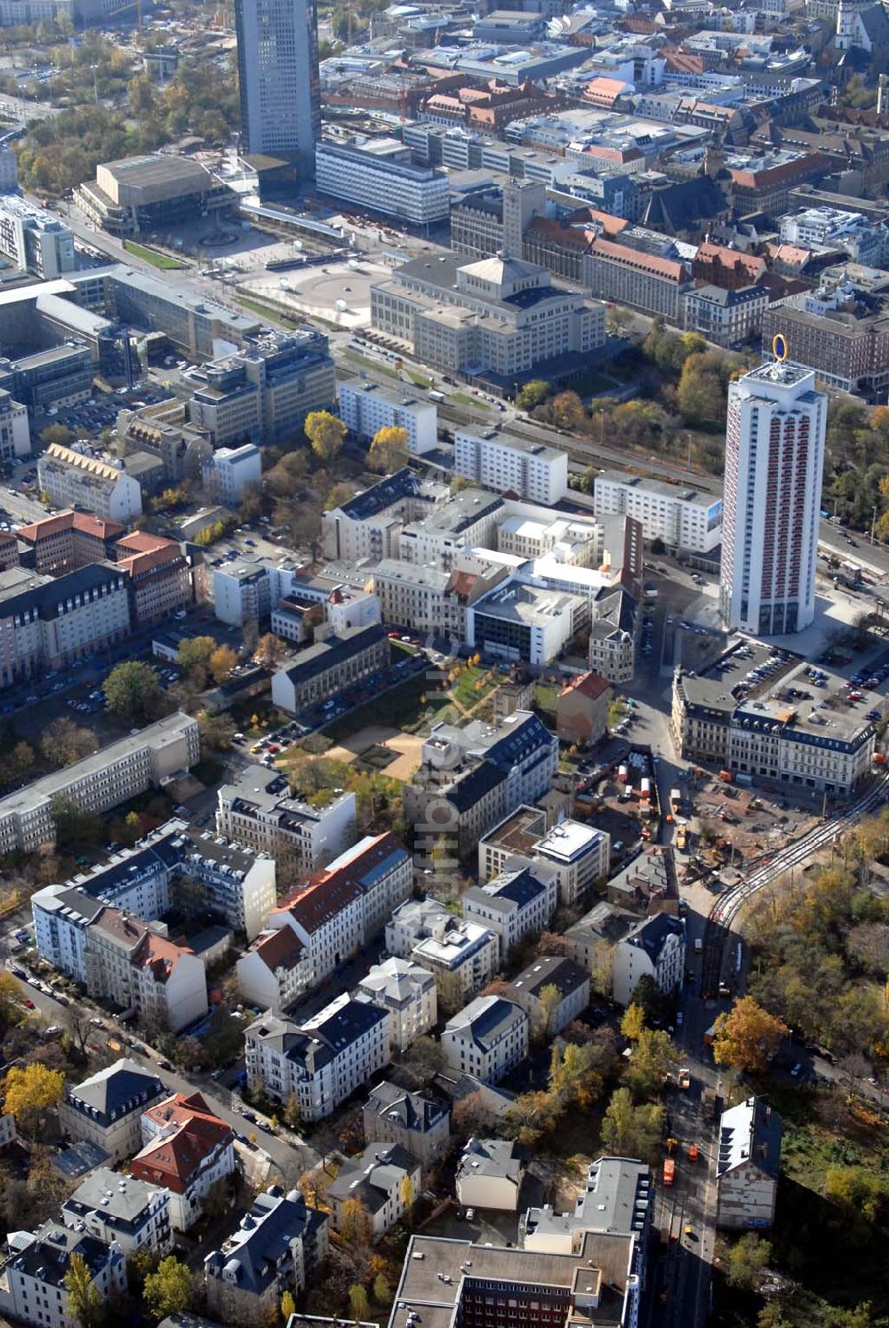 Leipzig aus der Vogelperspektive: Leipzig Zentrum-Ost, Graphisches Viertel