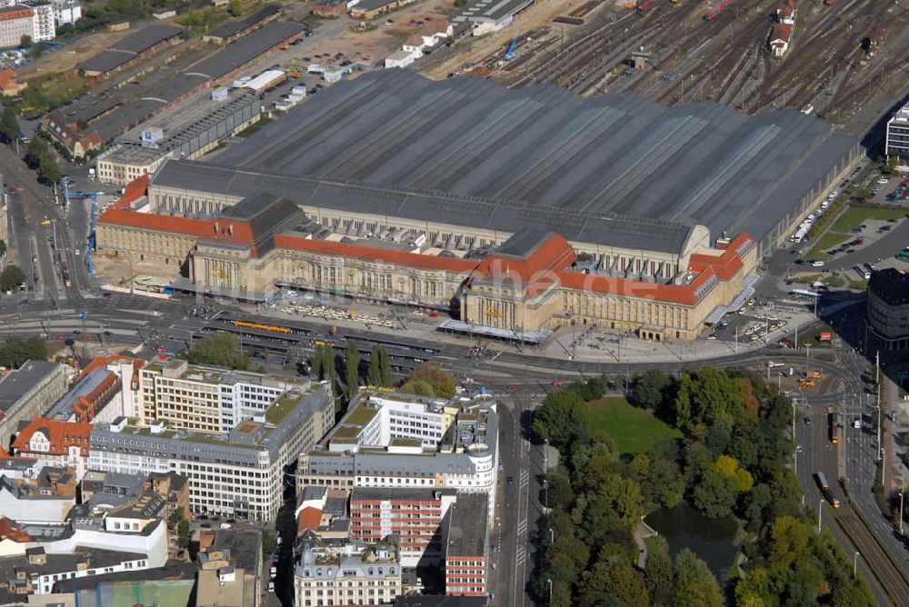 Leipzig aus der Vogelperspektive: Leipziger Bahnhof