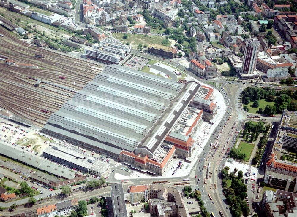 Leipzig aus der Vogelperspektive: Leipziger Hauptbahnhof.