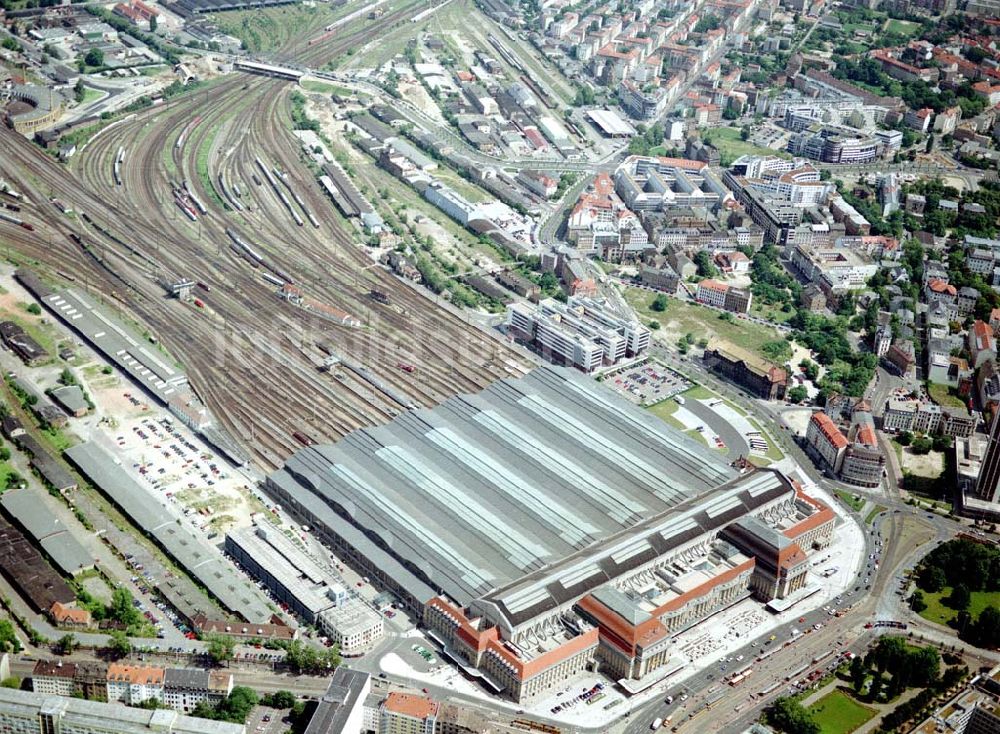 Luftbild Leipzig - Leipziger Hauptbahnhof.