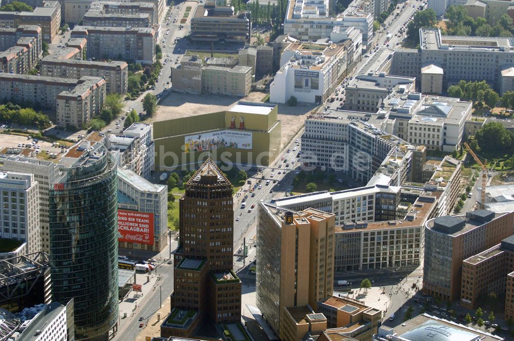 Berlin von oben - Leipziger Platz in Berlin-Mitte