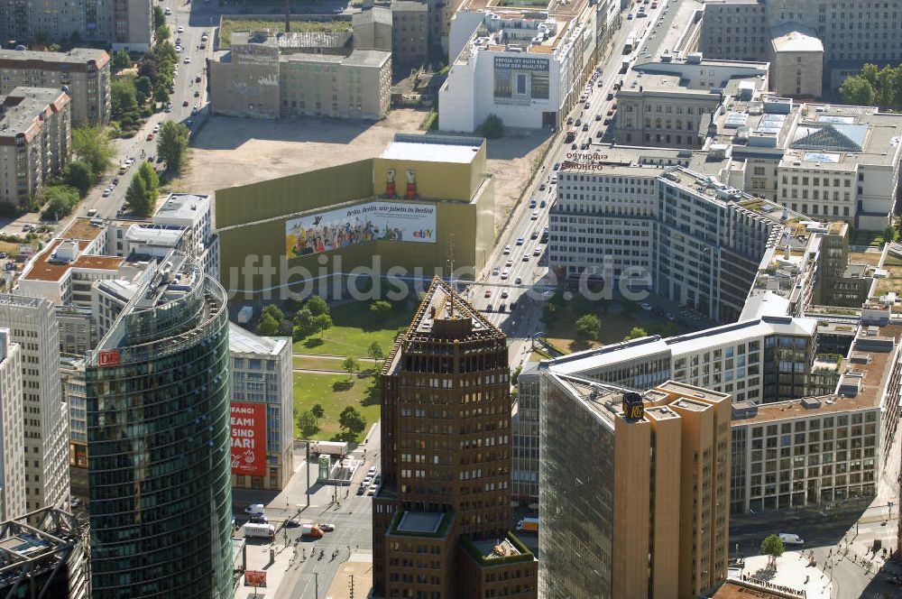 Berlin aus der Vogelperspektive: Leipziger Platz in Berlin-Mitte