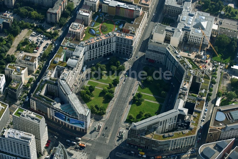 Luftaufnahme Berlin - Leipziger Platz im Innenstadt- Zentrum in Berlin