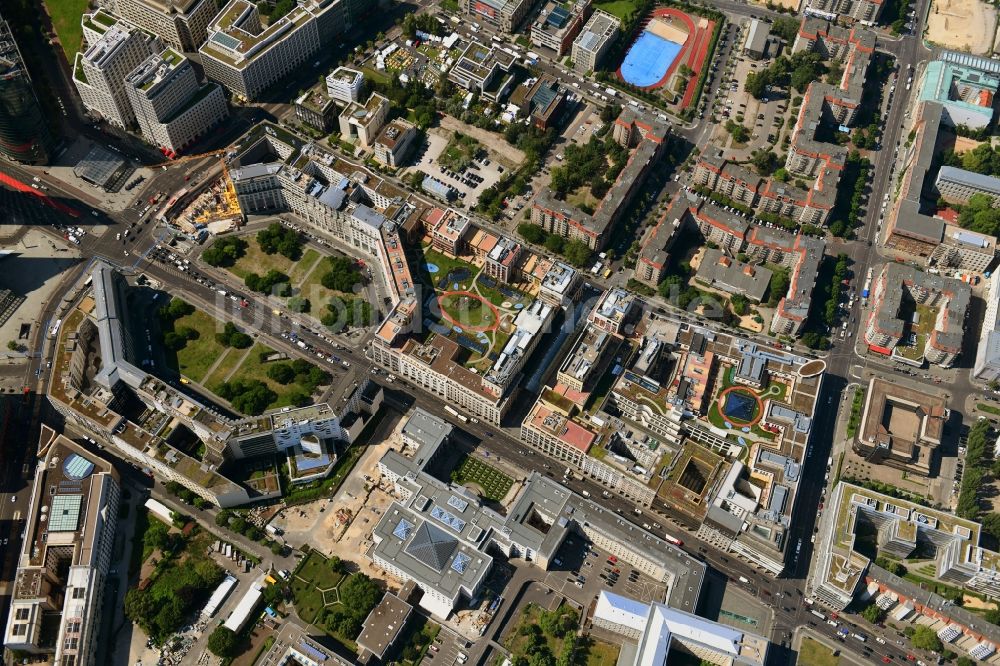 Berlin von oben - Leipziger Platz im Innenstadt- Zentrum in Berlin