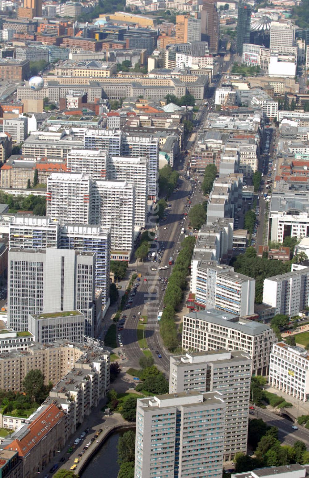 Luftbild Berlin - Leipziger Straße Berlin-Mitte