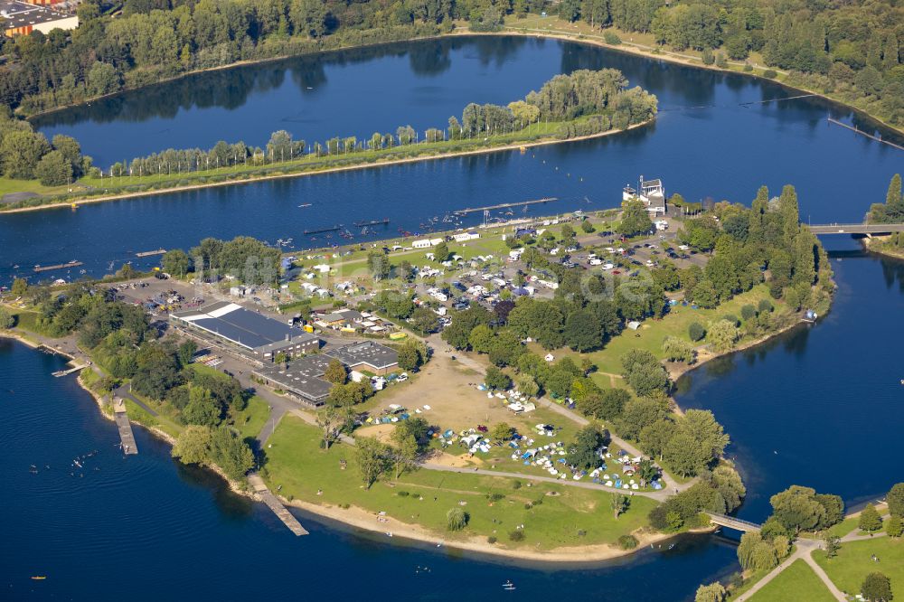 Luftbild Fühlingen - Leistungssport- Zentrum der Regattastrecken - Rennbahn Fühlinger See in Köln im Bundesland Nordrhein-Westfalen, Deutschland