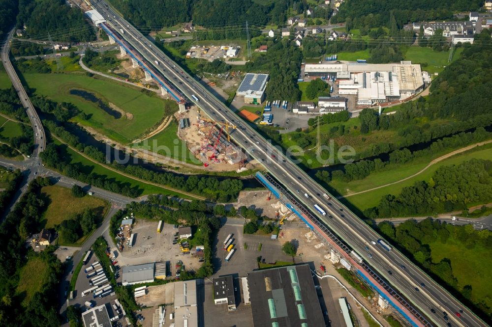 Luftbild Hagen - Lennetalbrücke der Autobahn BAB A45 in Hagen im Bundesland Nordrhein-Westfalen