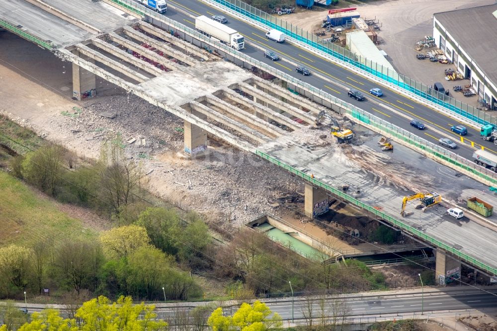 Luftaufnahme Hagen - Lennetalbrücke der Autobahn BAB A45 in Hagen im Bundesland Nordrhein-Westfalen