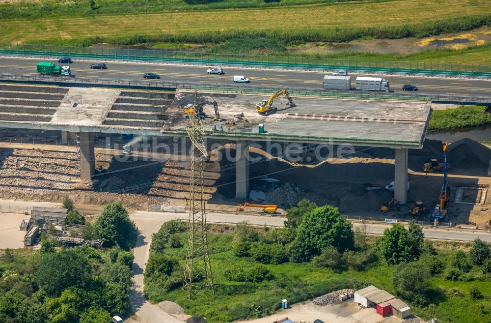 Hagen aus der Vogelperspektive: Lennetalbrücke der Autobahn BAB A45 in Hagen im Bundesland Nordrhein-Westfalen