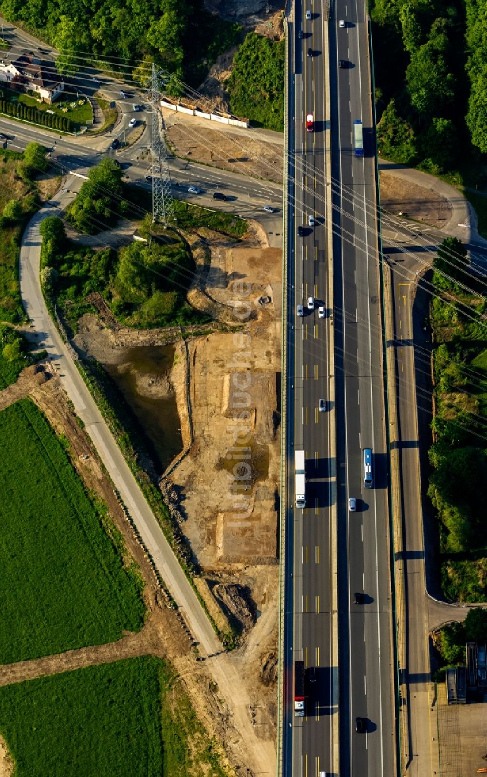 Hagen von oben - Lennetalbrücke in Hagen im Bundesland Nordrhein-Westfalen