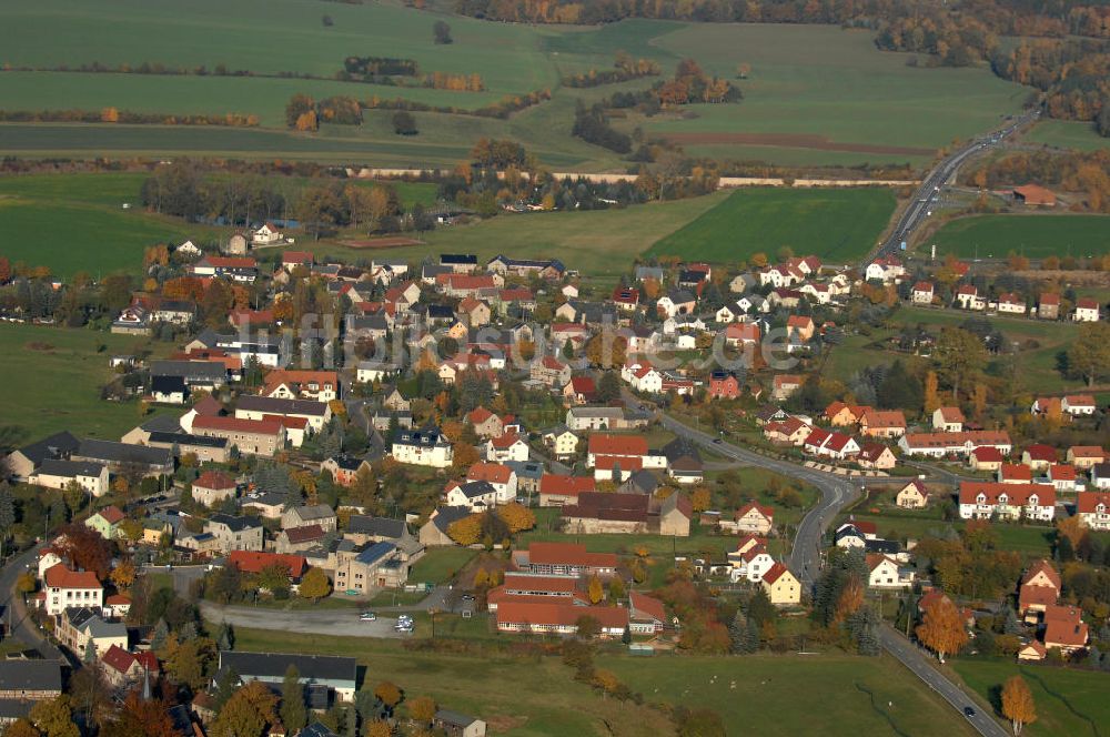 Leppersdorf von oben - Leppersdorf in Sachsen