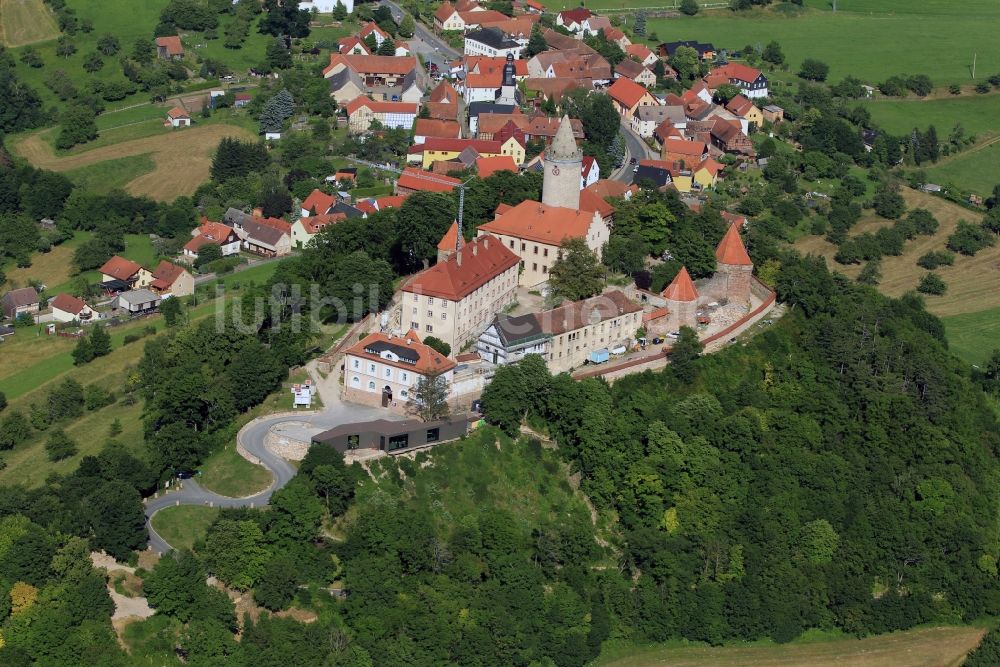 Seitenroda aus der Vogelperspektive: Leuchtenburg in Seitenroda im Bundesland Thüringen