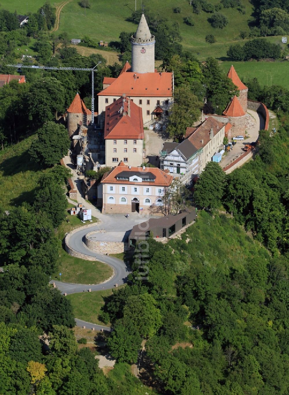 Luftbild Seitenroda - Leuchtenburg in Seitenroda im Bundesland Thüringen