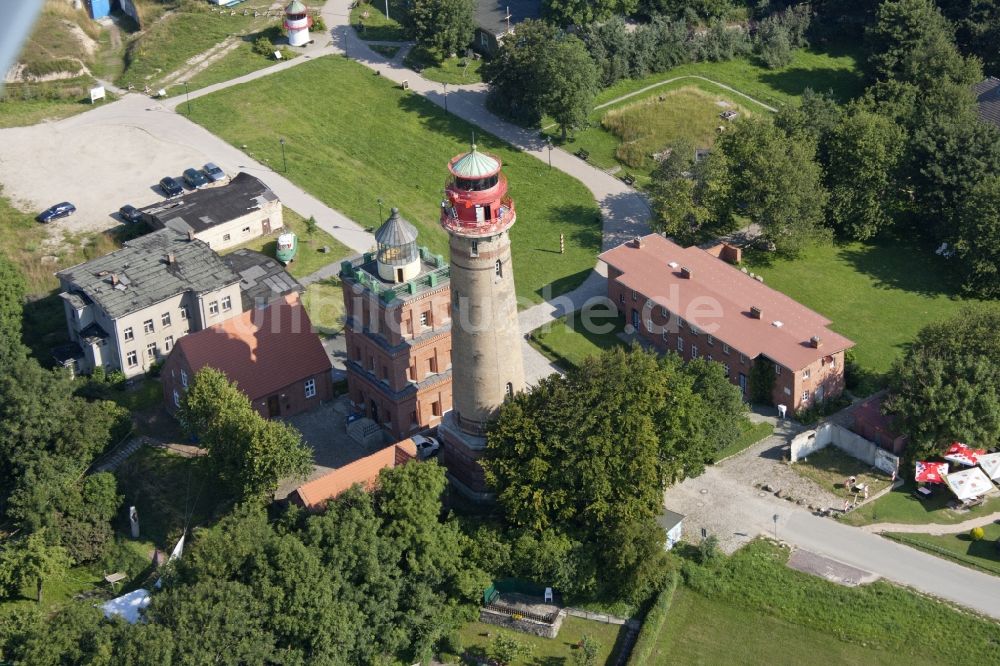 Putgarten aus der Vogelperspektive: Leuchttürme am Kap Arkona auf der Insel Rügen im Bundesland Mecklenburg-Vorpommern