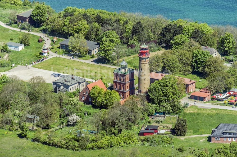 Putgarten aus der Vogelperspektive: Leuchttürme am Kap Arkona auf der Insel Rügen im Bundesland Mecklenburg-Vorpommern