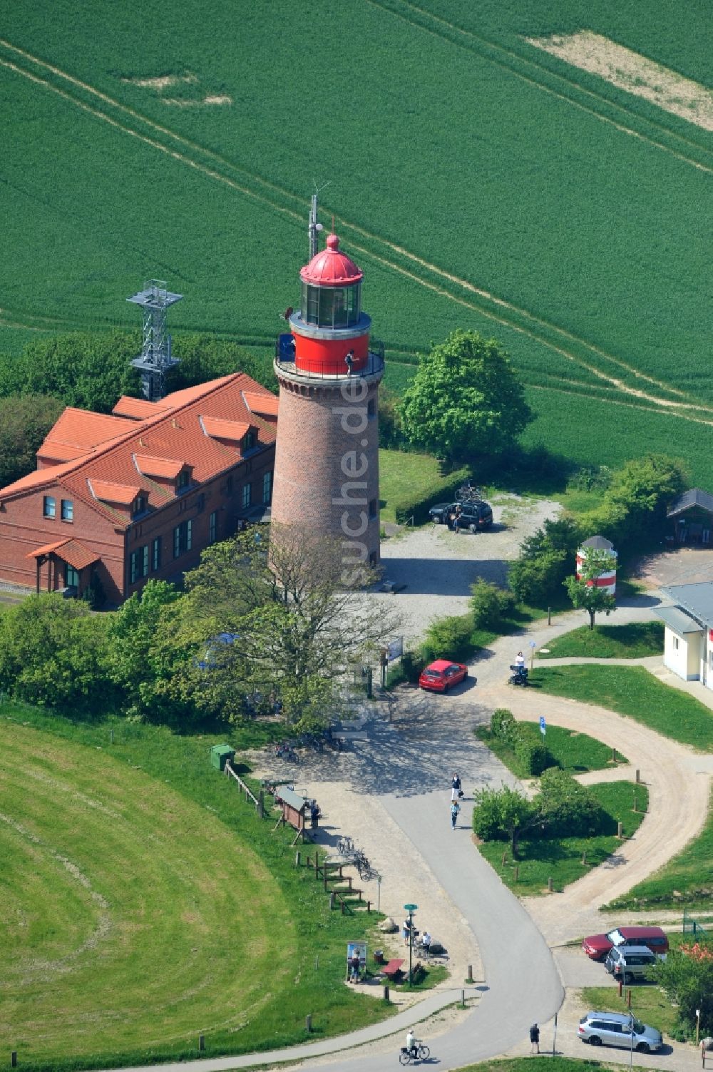 Bastorf von oben - Leuchtturm Bastorf in Mecklenburg-Vorpommern