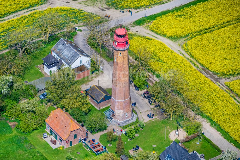 Fehmarn aus der Vogelperspektive: Leuchtturm Flüggerstrand in Flügge auf der Ostseeinsel Fehmarn