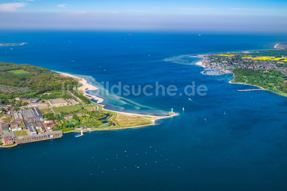 Kiel von oben - Leuchtturm Friedrichsort in Kiel im Bundesland Schleswig-Holstein