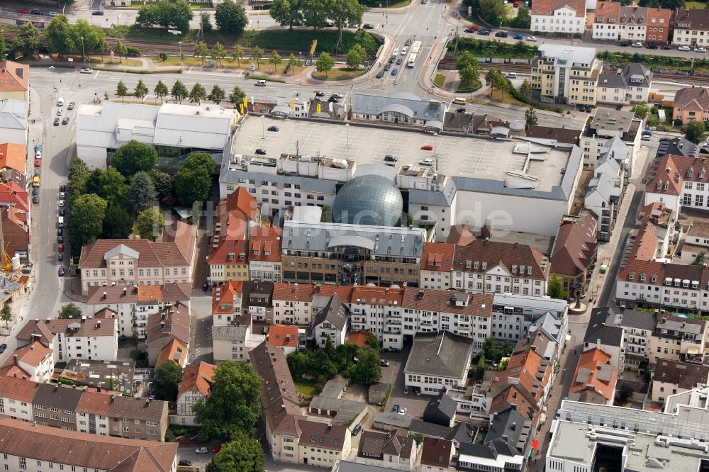 Paderborn von oben - Libori Galerie in Paderborn im Bundesland Nordrhein-Westfalen