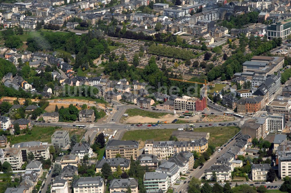 Luftaufnahme Luxemburg - Liebfrauenfriedhof Luxemburg