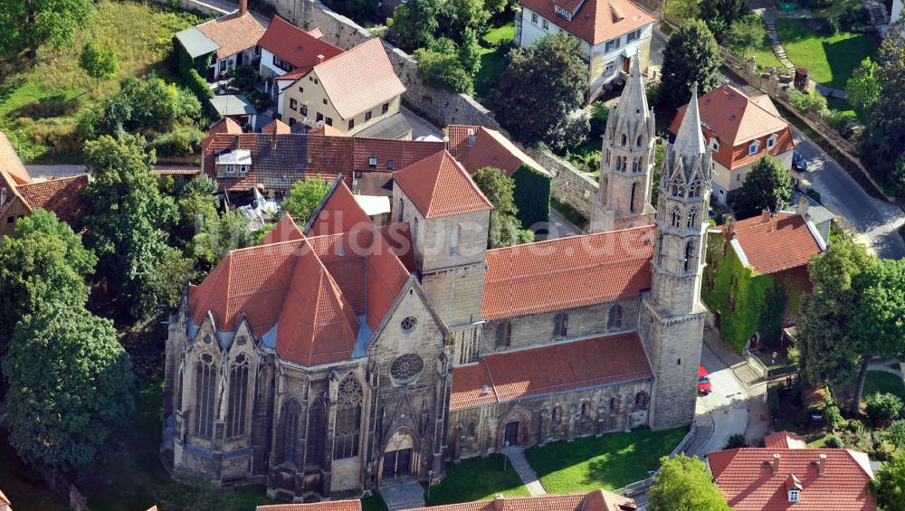 Arnstadt von oben - Liebfrauenkirche in Arnstadt