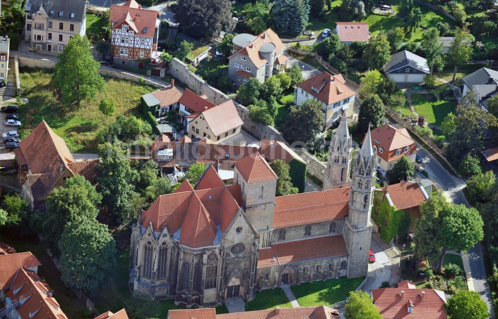 Arnstadt aus der Vogelperspektive: Liebfrauenkirche in Arnstadt