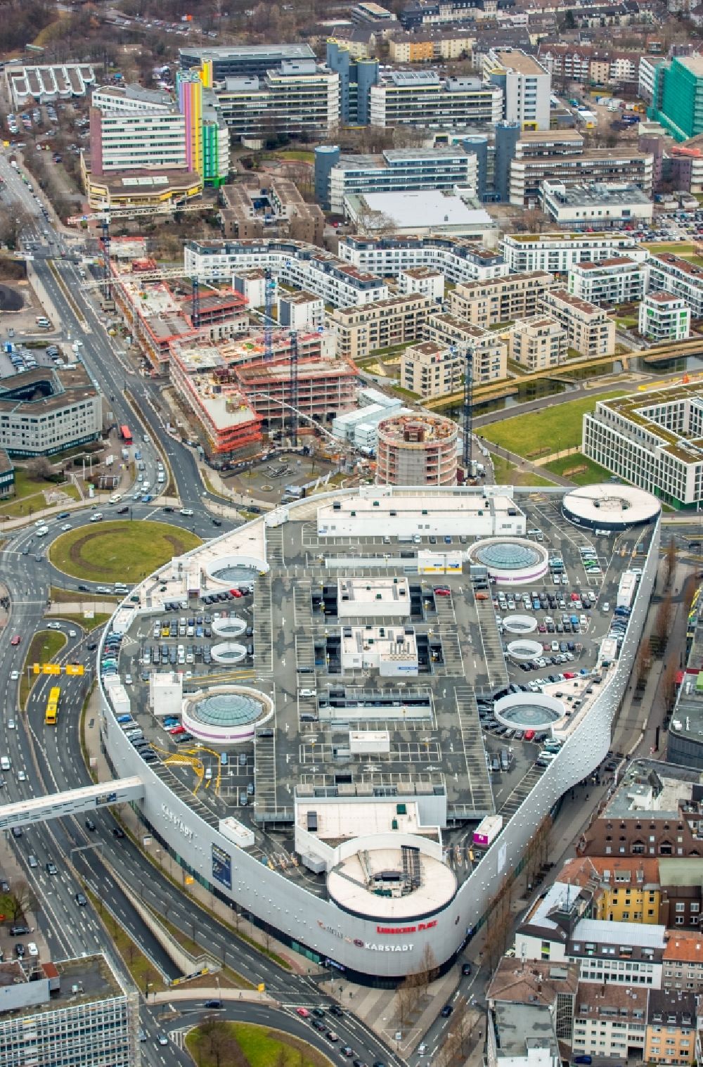 Essen von oben - Limbecker Platz in Essen im Bundesland Nordrhein-Westfalen