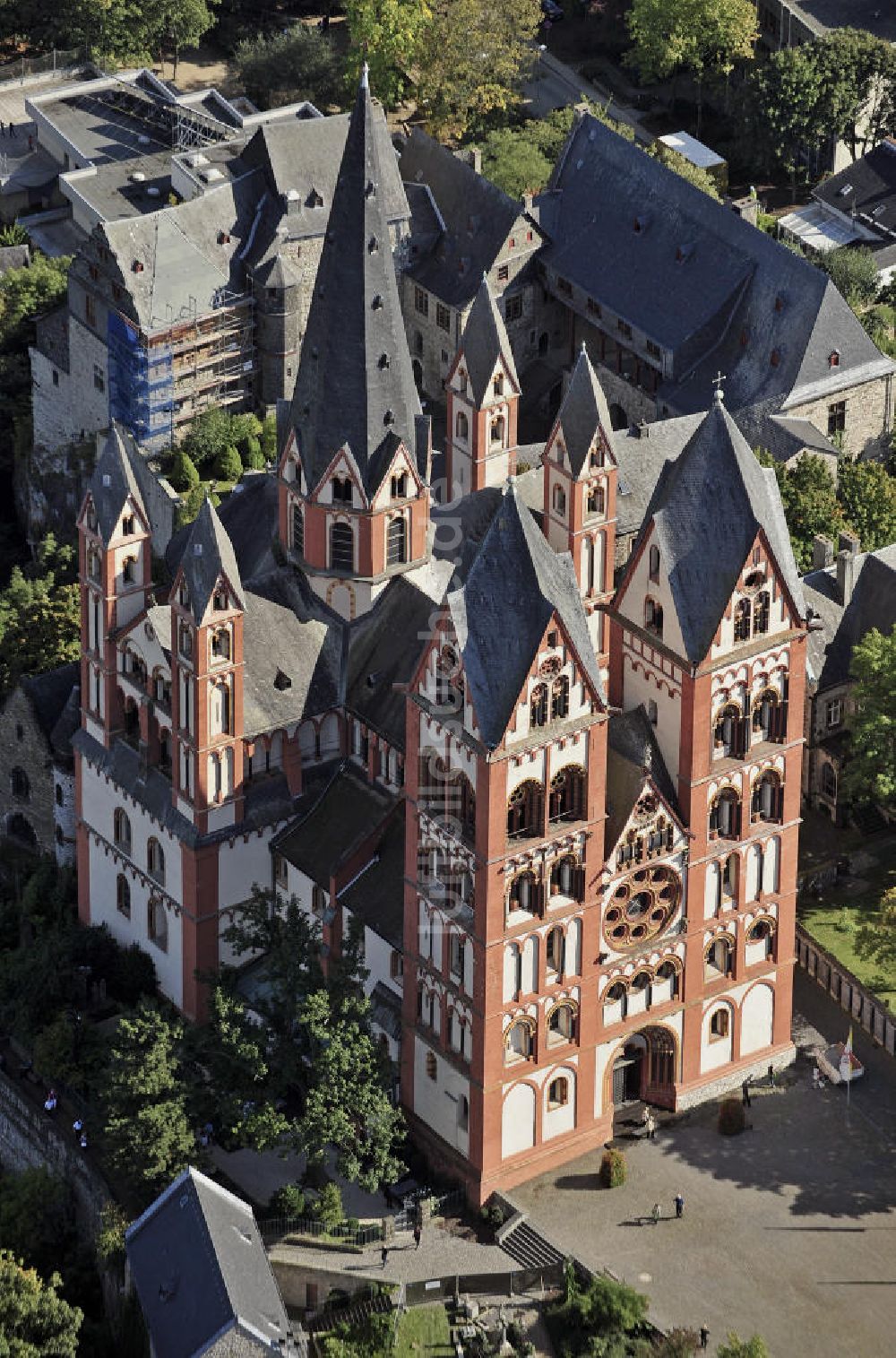 Luftaufnahme Limburg an der Lahn - Limburger Dom