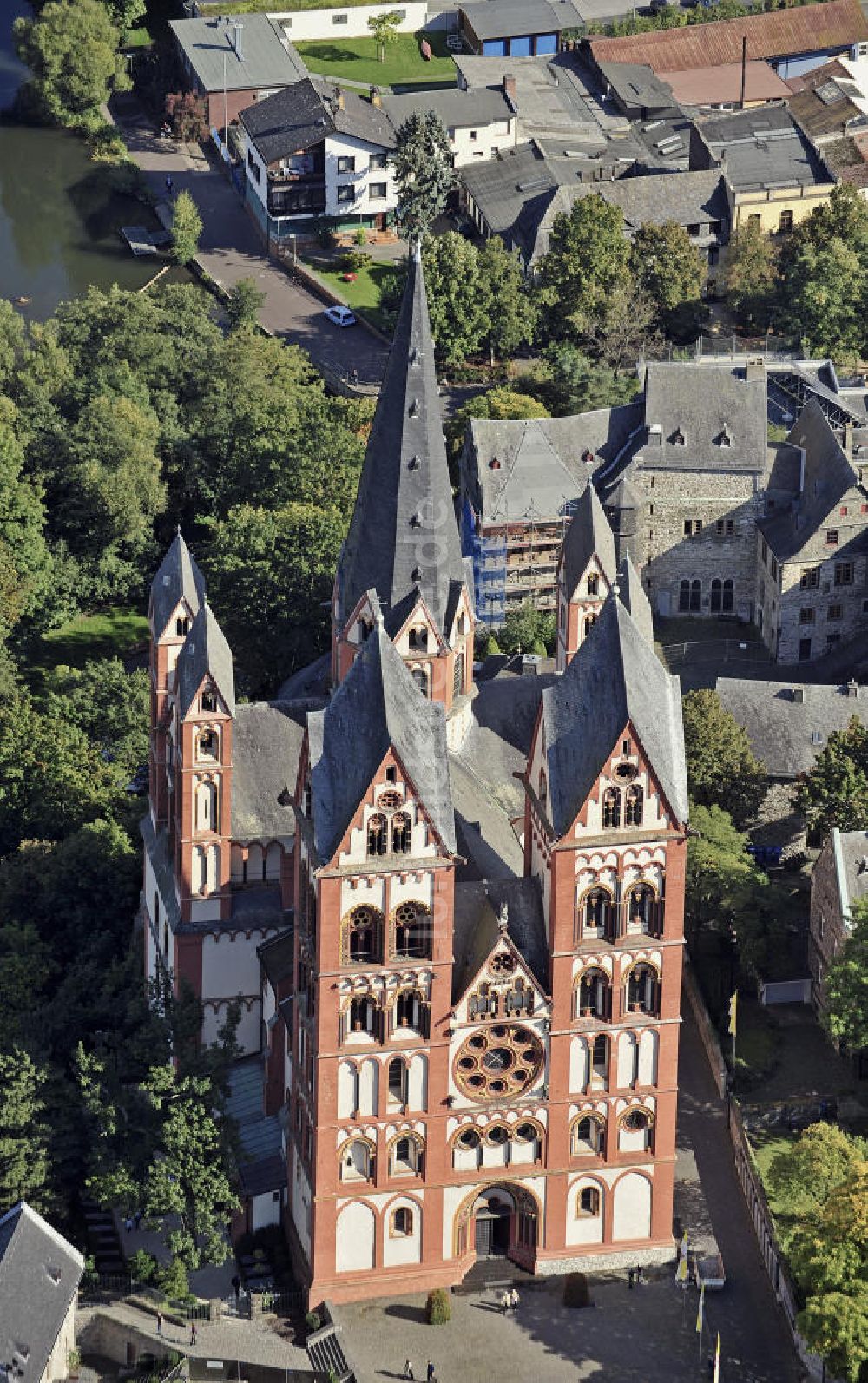 Limburg an der Lahn von oben - Limburger Dom