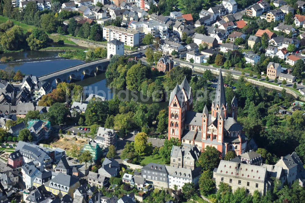 Limburg an der Lahn von oben - Limburger Dom, auch Georgsdom genannt