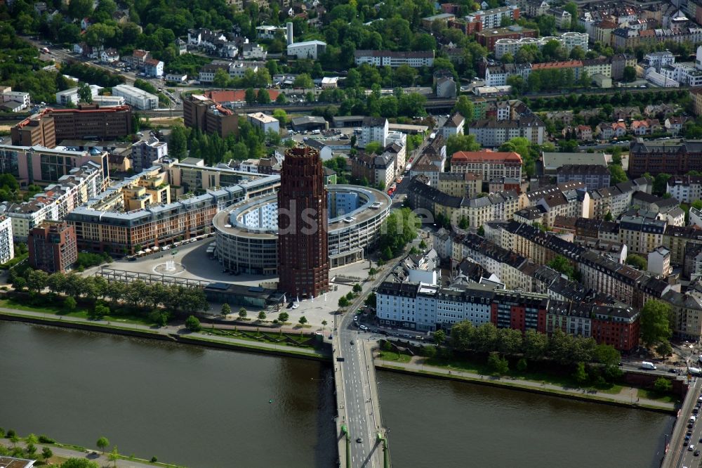 Frankfurt am Main aus der Vogelperspektive: Lindner Hotel & Residence Main Plaza in Frankfurt am Main im Bundesland Hessen