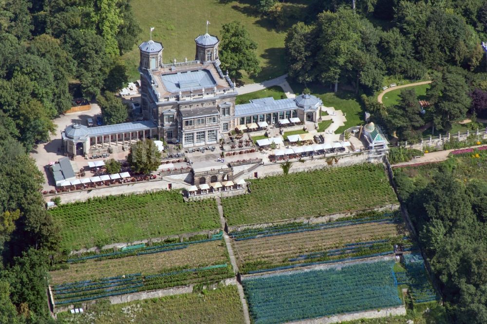 Luftbild Dresden - Lingnerschloss in Dresden im Bundesland Sachsen