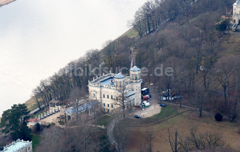 Dresden aus der Vogelperspektive: Lingnerschloss in Dresden im Bundesland Sachsen