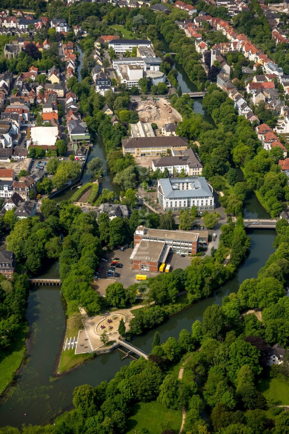 Lippstadt aus der Vogelperspektive: Lippeinsel in Lippstadt im Bundesland Nordrhein-Westfalen