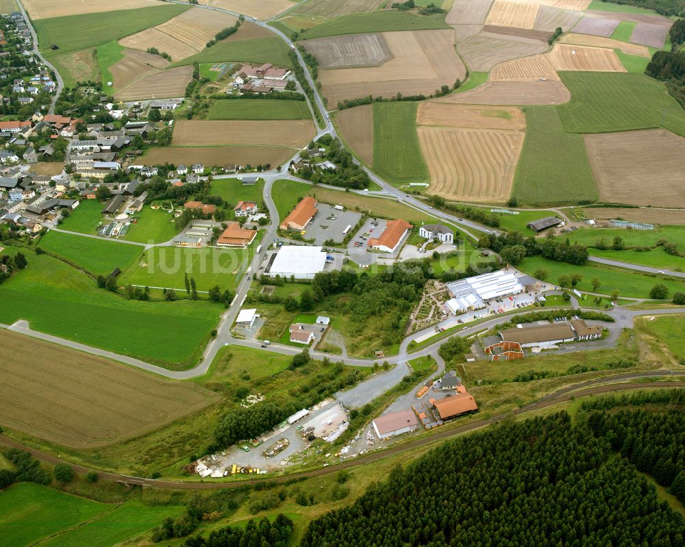 Luftaufnahme Köditz - Ländliches Industrie- und Gewerbegebiet in Köditz im Bundesland Bayern, Deutschland