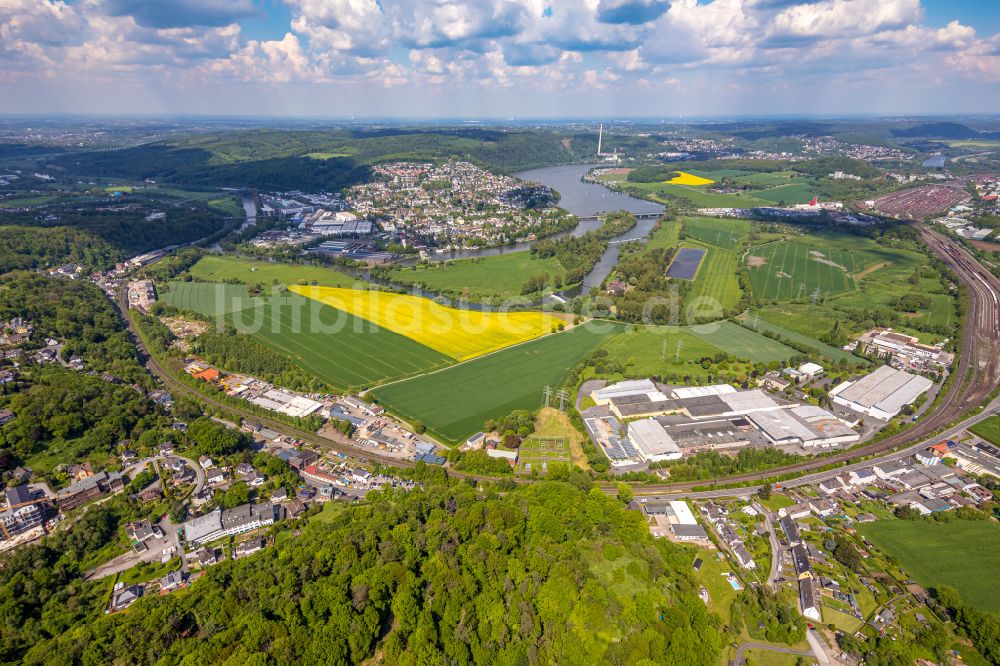 Luftbild Volmarstein - Ländliches Industrie- und Gewerbegebiet in Volmarstein im Bundesland Nordrhein-Westfalen, Deutschland