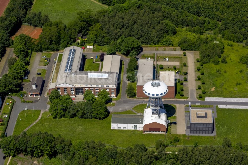 Luftbild Lünen - LÜNTEC - Technologiezentrum Lünen mit LÜNTEC-Tower und dem Colani-Ei in Lünen im Ruhrgebiet im Bundesland Nordrhein-Westfalen