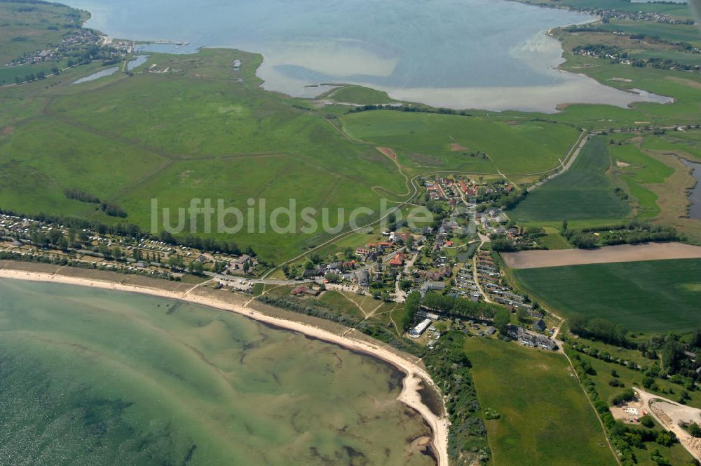 Lobbe aus der Vogelperspektive: Lobbe Insel / Island Rügen