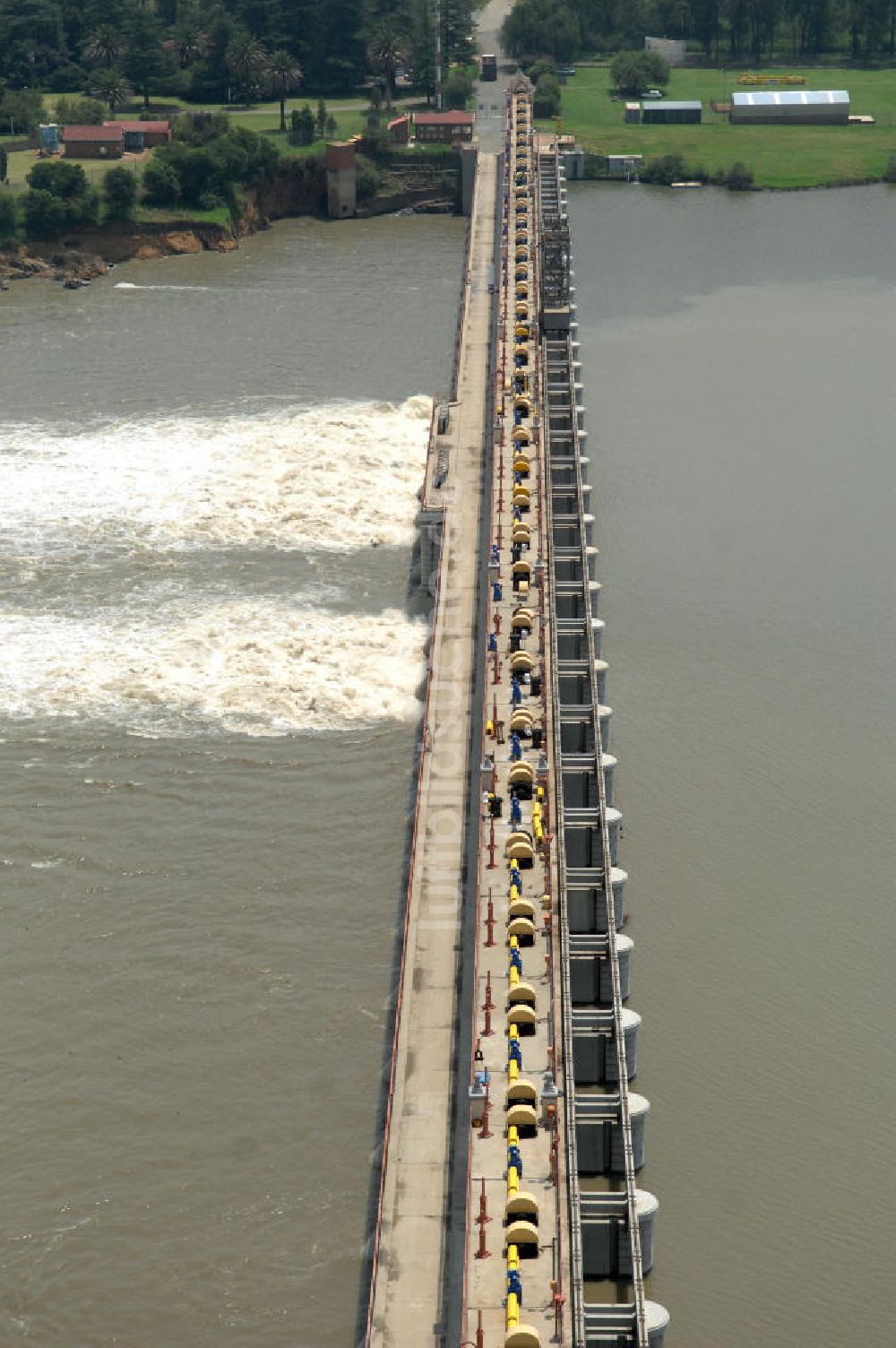 Lochvaal von oben - Lochvaal Staudamm - The Vaal Dam near Lochvaal