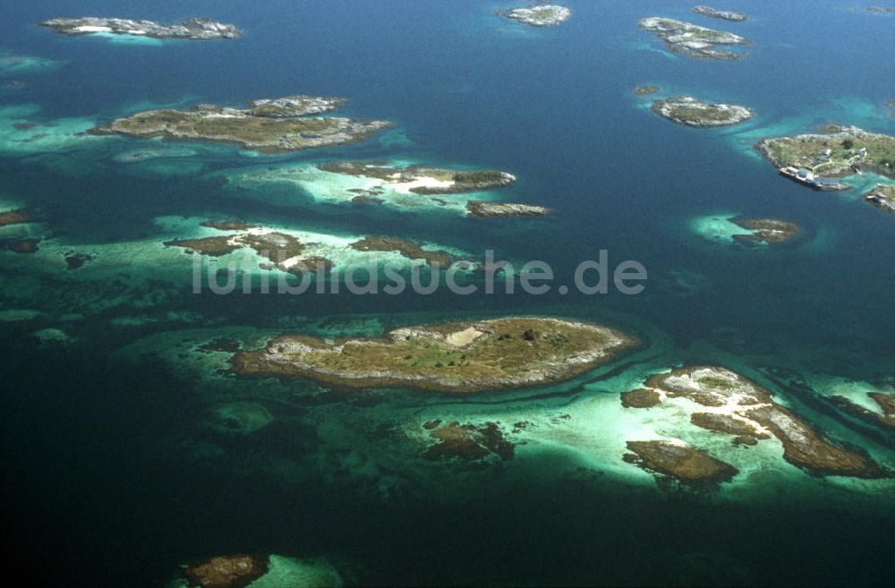 Lofoten von oben - Lofoten Inseln Norwegen