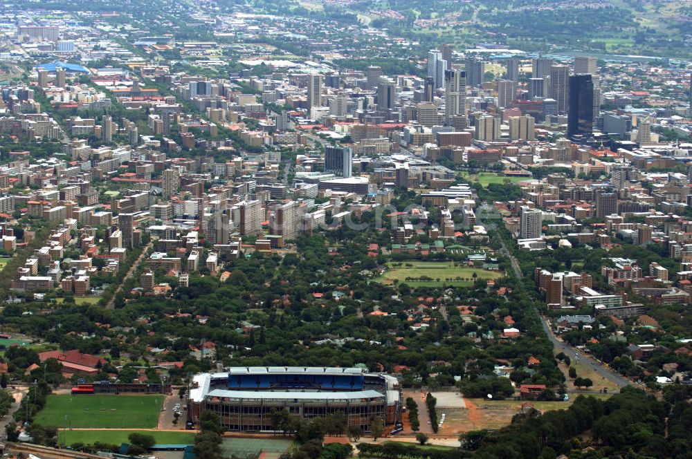 Pretoria von oben - Loftus Versfeld Stadion / Stadium in Pretoria in Südafrika / South Africa