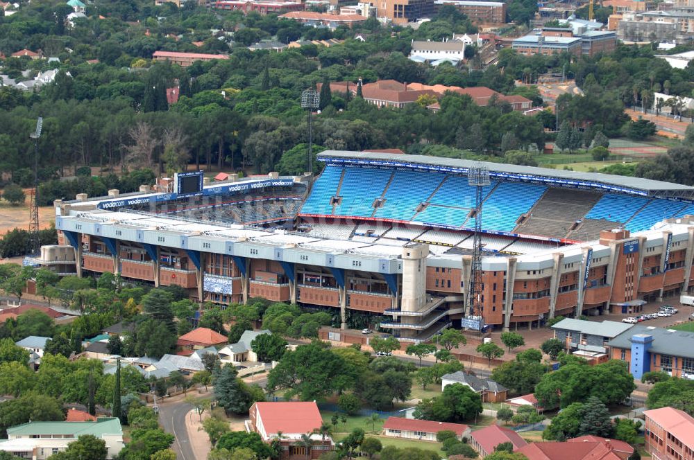 Pretoria von oben - Loftus Versfeld Stadion / Stadium in Pretoria in Südafrika / South Africa