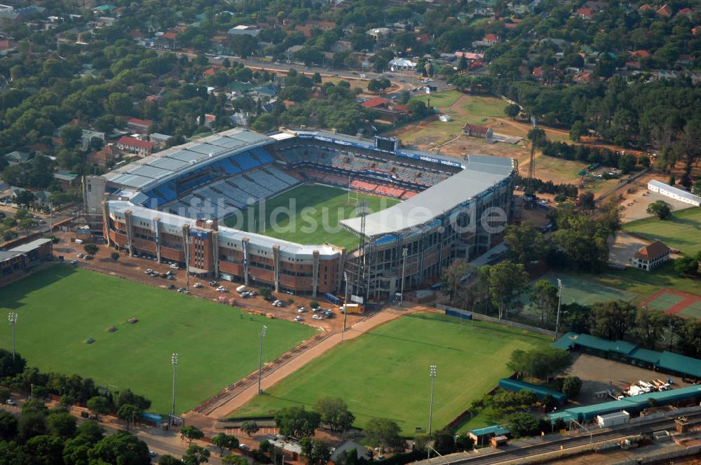 Pretoria von oben - Loftus Versfeld Stadion / Stadium in Pretoria in Südafrika / South Africa