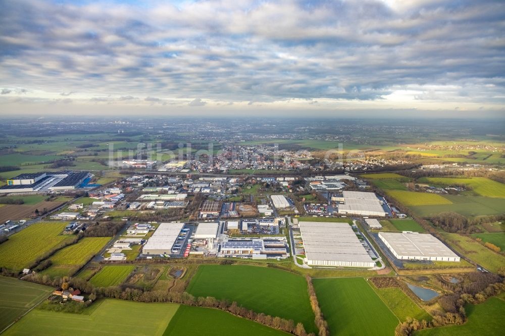 Hamm aus der Vogelperspektive: Logistikzentrum am Oberallener Weg in Hamm im Bundesland Nordrhein-Westfalen, Deutschland