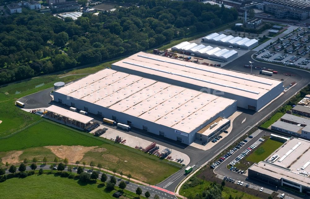 Luftaufnahme Krefeld - Logistikzentrum der Siemens Real Estate an der Duisburger Straße in Krefeld im Bundesland Nordrhein-Westfalen